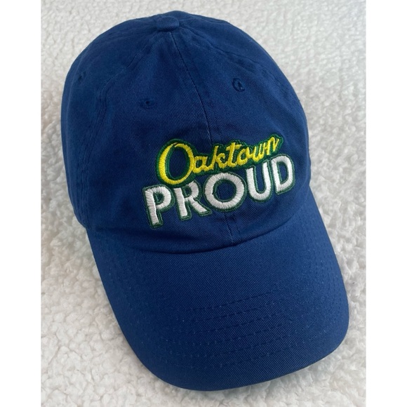Blue/Yellow “Oaktown Proud” Oakland CA Baseball Cap - Picture 9 of 12